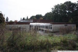 The playground behind the unused classrooms in the Marxstrasse