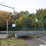 The public basket ball court in the Marxstrasse