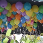 Balloon highlighting children's rights waiting to be released