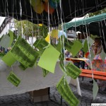 Balloon highlighting children's rights waiting to be released