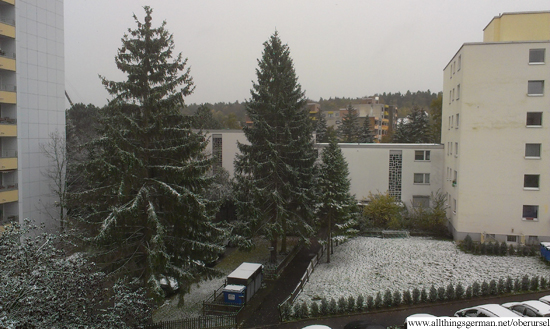 Snow in Oberursel - 27th October 2012