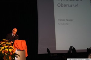 Volker Räuber at the opening of the Grammar School extension