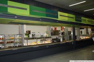 The new cafeteria
