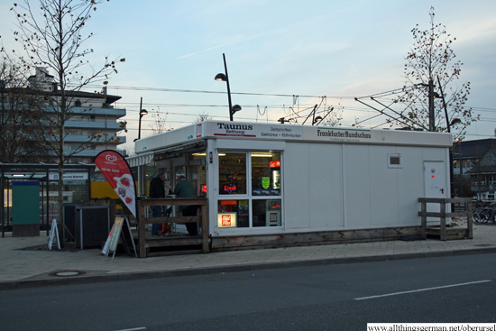 The kiosk between the U-Bahn station and the bus stop