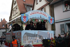 The town executive in the carnival procession 2012