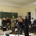 Visiting the classroom on the second floor