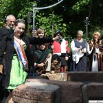 The inauguration of the Storchenbrunnen