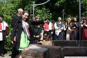 The inauguration of the Storchenbrunnen