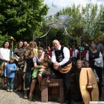 Members of Ursellis Historica at the Storchenbrunnen