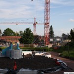 The view from behind the children's pool