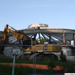 The shell of the old indoor swimming pool building