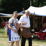 Annabel I. with Kurt during the procession