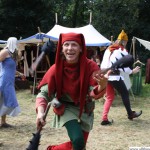 A jester taking part in the procession