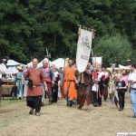 Marcus Keimling being led to the water guillotine (www.wasserguillotine.de)