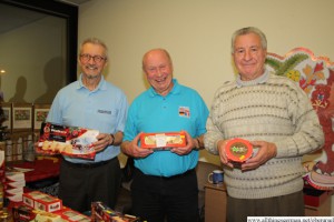 Visitors from Rushmoor: Frank Rust, Bill Barron and Brian Fagg
