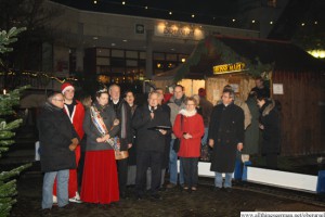 The Christmas Market being officially opened