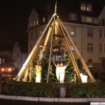 The Christmas Pyramid at the Homm-Kreisel roundabout