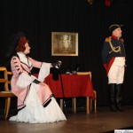 Lieutenant von Hettwitz (Martin Krebs) asking Countess von Schimmelpfenning (Anna Altheim) for permission to marry her daughter, Elisabeth