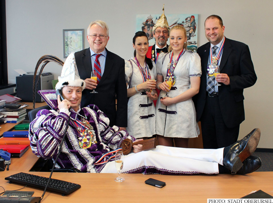 Prince Benjamin I. in the town hall on Monday, 24th February, 2014 (Photo: Stadt Oberursel)