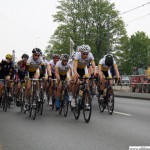 The Junioren pass Camp King during the cycle race on Thursday, 1st May, 2014