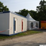 Temporary toilets and catering
