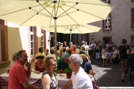 The courtyard inside the Herrenmühle