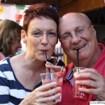 Peter Schüssler with Nicole Horn in the European Village