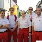 One of the Red Cross teams in the Obere Hainstrasse