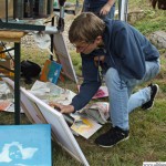 Philipp in the stencil workshop