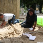 Building a model of the station out of sand