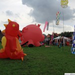 Inflatables on the kite-flying field