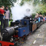The last train entering the station for the last time