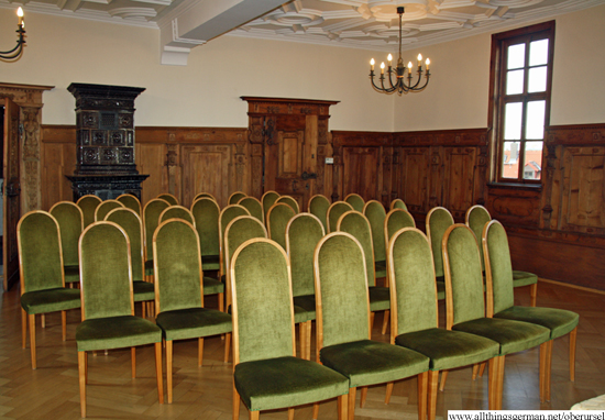 The Ratsherrensaal inside Oberursel's historic town hall