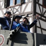 On top of the tank at the Marktplatz