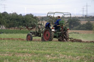 11-year-old Finn giving a ploughing demonstration