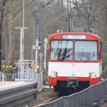 Nr. 303 (towing 304 and 305) entering Oberursel station