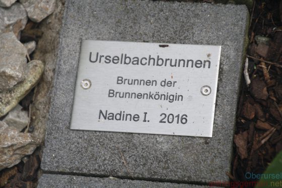 Urselbachbrunnen - Brunnen der Brunnenkönigin Nadine I. 2016