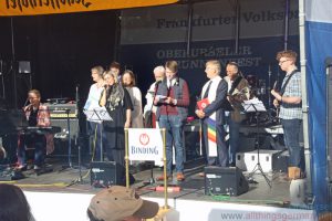 The church service at the Brunnenfest on Friday, 9th June, 2017