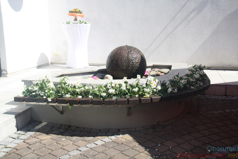 The St.Crutzen-Fountain at the Inauguration on Saturday, 26th May, 2018