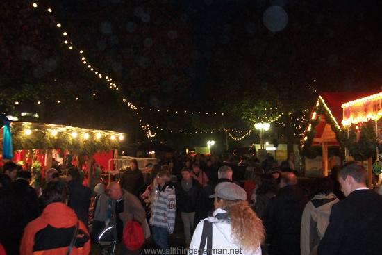 The Rathausplatz during the Christmas Market in Oberursel 2011