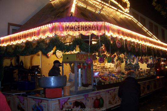 A sweets stand during the Oberursel Christmas Market 2011