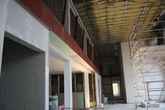 Oberursel Station - inside the new restaurant during the building work