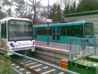 U-Bahn trains at the Hohemark terminus in Oberursel