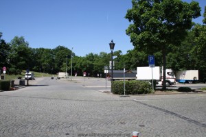 Car park Bleiche in Oberursel on Monday, 29th May, 2012 - closed for the Brunnenfest