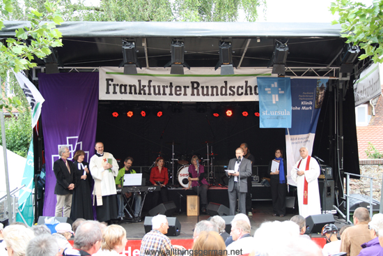 The Church Service before the official opening of the Brunnenfest (Fountain Festival) 2012 in Oberursel