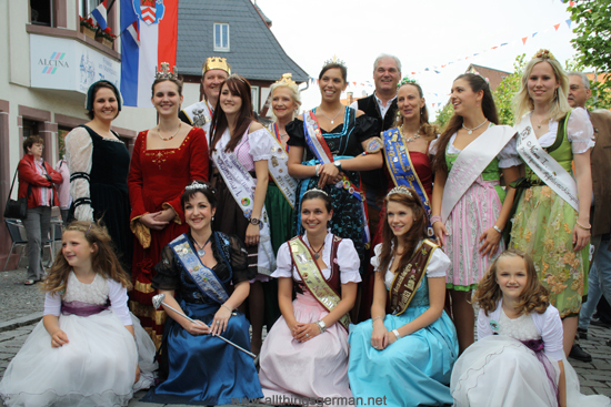 Local Royalty gathered at the Markplatz for the opening of the Brunnenfest (Fountain Festival) 2012 in Oberursel