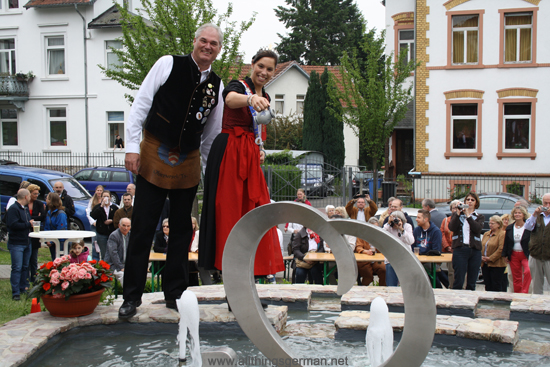 The Inauguration of the Marienbrunnen with Apple Wine poured from a Bembel