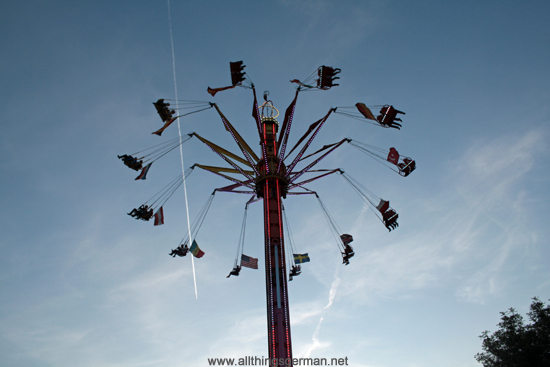 The Star Flyer circles above the Bleiche